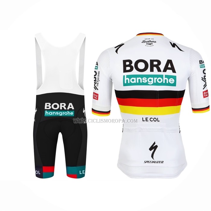 2023 Ropa Ciclismo Bora-hansgrone Negro Rojo Amarillo Mangas Cortas y Culotte Corto